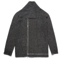 Acrylic Wool Nylon Whosale Knitted Men Cardigan with Zipper